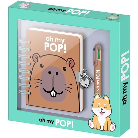 DIARIO + BOLIGRAFO CAPIBARA OH MY POP! image 0