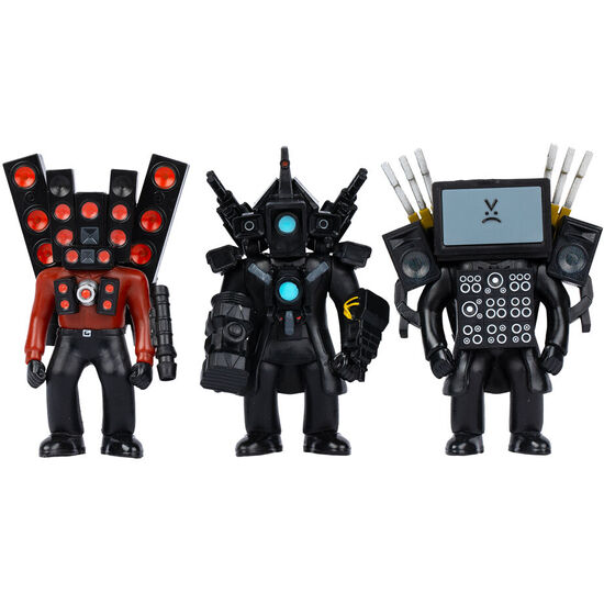 BLISTER 3 FIGURAS TITAN COLLECTION SKIBIDI TOILET image 0