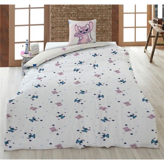 FUNDA NORDICA ANGEL &#38; STITCH DISNEY CAMA 90CM POLICOTTON image 1