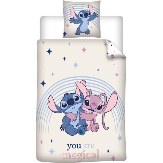 FUNDA NORDICA ANGEL &#38; STITCH DISNEY CAMA 90CM POLICOTTON image 2