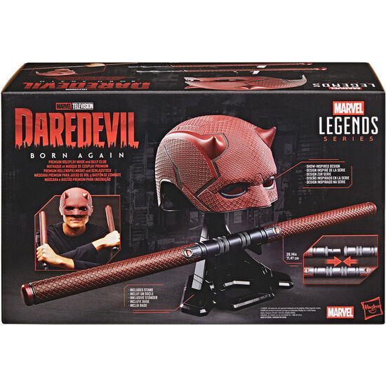 REPLICA MASCARA + BASTON DE COMBATE BORN AGAIN DAREDEVIL MARVEL LEGENDS SERIES image 0