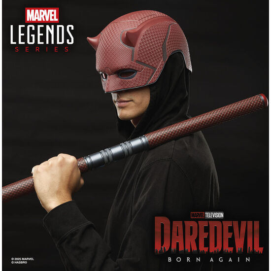 REPLICA MASCARA + BASTON DE COMBATE BORN AGAIN DAREDEVIL MARVEL LEGENDS SERIES image 2