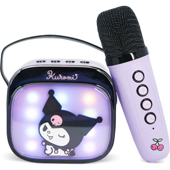 ALTAVOZ Y MICRO KARAOKE LED KUROMI HELLO KITTY image 3