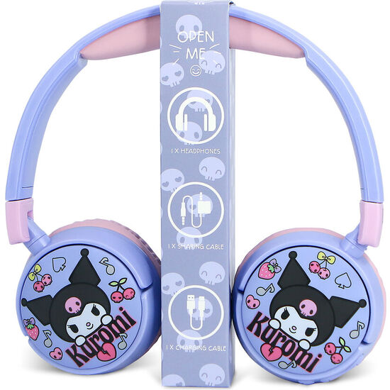 AURICULARES INALAMBRICOS INFANTILES KUROMI HELLO KITTY image 0