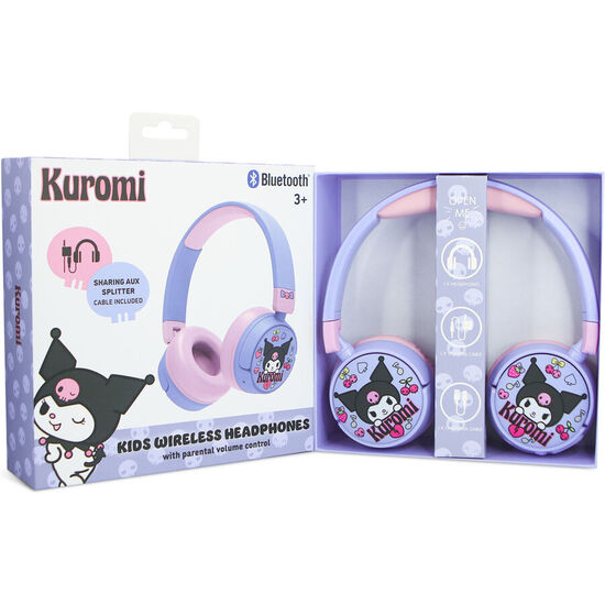 AURICULARES INALAMBRICOS INFANTILES KUROMI HELLO KITTY image 2