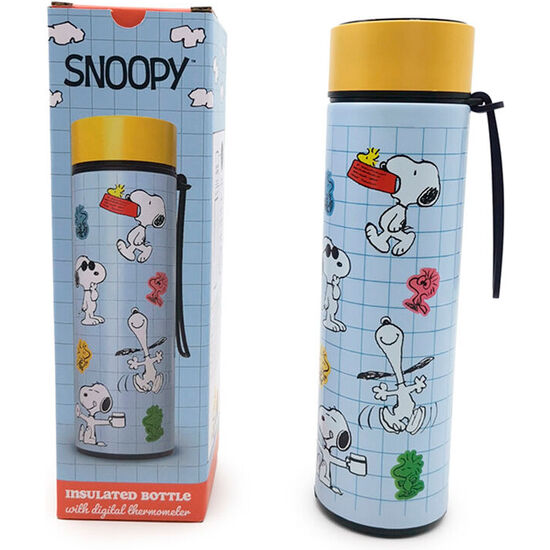 BOTELLA ACERO INOXIDABLE TERMO SNOOPY & WOODSTOCK SNOOPY TERMOMETRO 450ML image 0