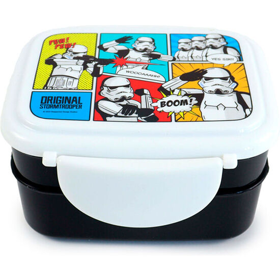 SANDWICHERA + CUBIERTOS SOLDADO IMPERIAL STORMTROOPER STAR WARS image 0