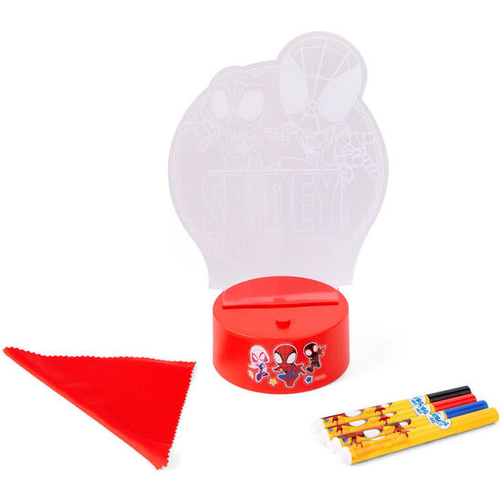 FIGURA PARA PINTAR LUZ LED SPIDERMAN MARVEL image 1