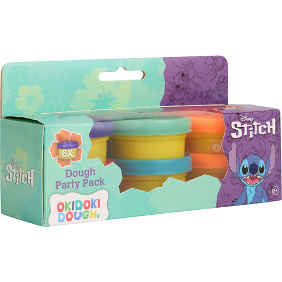 BLISTER 6 MINI BOTES PLASTILINA STITCH DISNEY image 0
