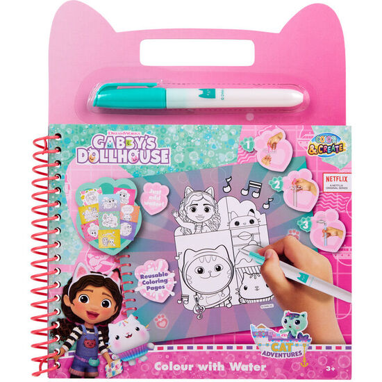 LIBRO MAGICO PINTA CON AGUA LA CASA DE MUÃ±ECAS DE GABBY image 0