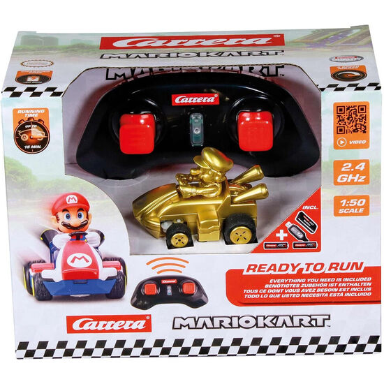 COCHE RADIO CONTROL MARIO GOLD MARIO KART image 0