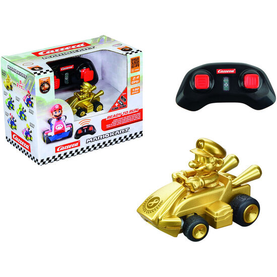 COCHE RADIO CONTROL MARIO GOLD MARIO KART image 1