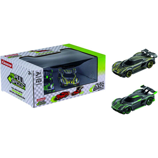 BLISTER 2 COCHES HYPERCARS TWINPACK PULL BACK image 1