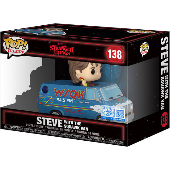 FIGURA POP RIDES DELUXE STRANGER THINGS 5 STEVE WITH THE SQUAWK VAN image 0