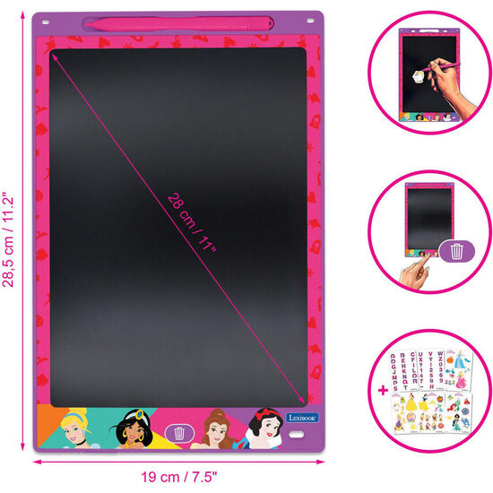 TABLETA TINTA ELECTRONICA PRINCESAS DISNEY image 3