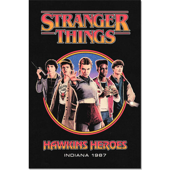 POSTER HAWKINS HEROES STRANGER THINGS image 0