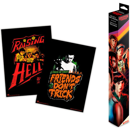 SET 2 MINI POSTERS STRANGER THINGS image 0