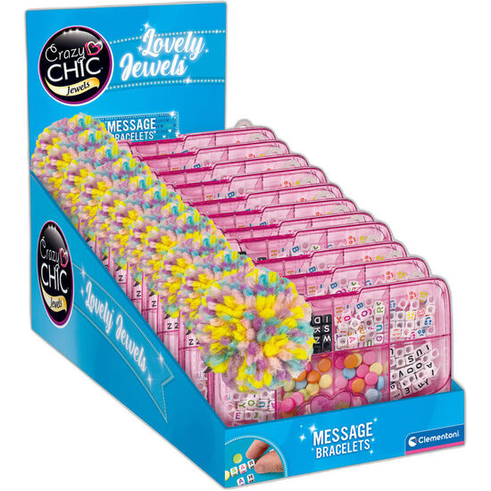 SET PULSERAS MENSAJE AMISTAD PINK CRAZY CHIC image 0