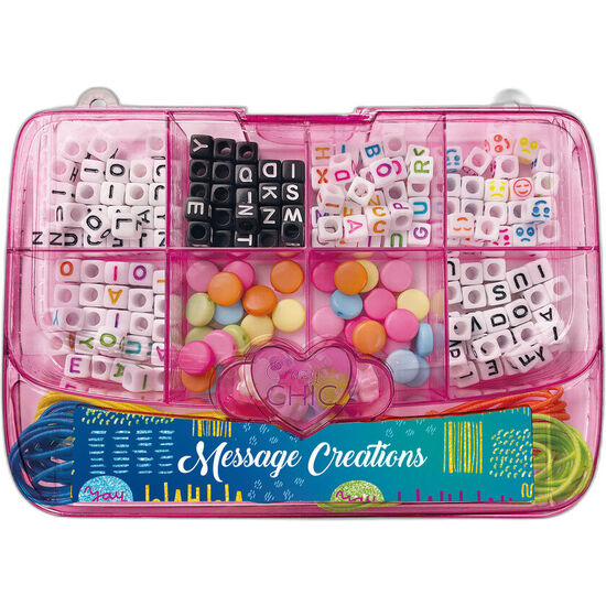 SET PULSERAS MENSAJE AMISTAD PINK CRAZY CHIC image 1