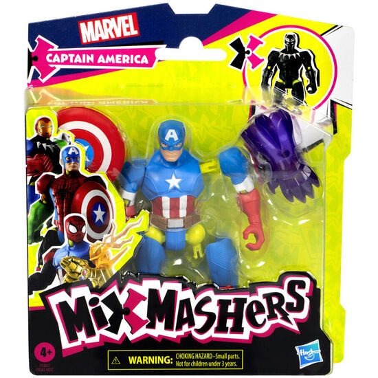 FIGURA CAPITAN AMERICA MIX MASHERS MARVEL 12CM image 0