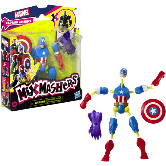 FIGURA CAPITAN AMERICA MIX MASHERS MARVEL 12CM image 1