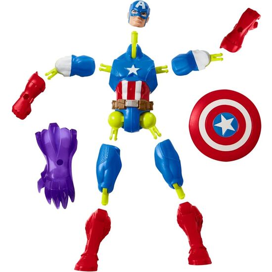 FIGURA CAPITAN AMERICA MIX MASHERS MARVEL 12CM image 3