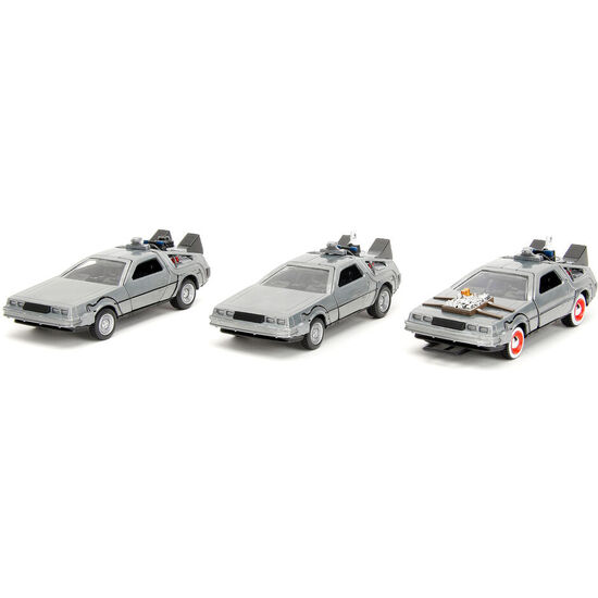 BLISTER 3 DLOREAN TIME MACHINE 40TH ANNIVERSARY REGRESO AL FUTURO image 1