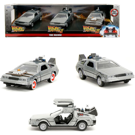 BLISTER 3 DLOREAN TIME MACHINE 40TH ANNIVERSARY REGRESO AL FUTURO image 2