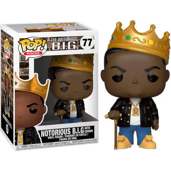 FIGURA POP NOTORIOUS B.I.G. WITH CROWN image 1