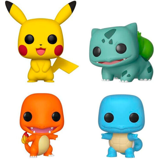 BLISTER 4 FIGURAS POP POKEMON STARTERS EXCLUSIVE image 0