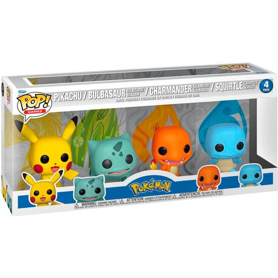BLISTER 4 FIGURAS POP POKEMON STARTERS EXCLUSIVE image 1