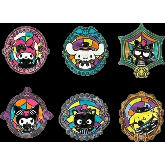 BLIND BOX MYSTERY ENAMEL PIN HALLOWEEN HELLO KITTY AND FRIENDS LOUNGEFLY SURTIDO image 0