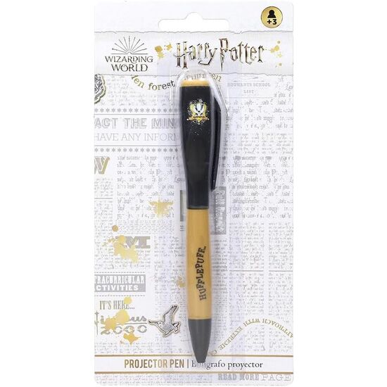 BOLIGRAFO PROYECTOR LUZ HUFFLEPUFF HARRY POTTER image 1