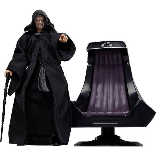 FIGURA EMPEROR PALPATINE & THRONE STAR WARS 15CM image 0