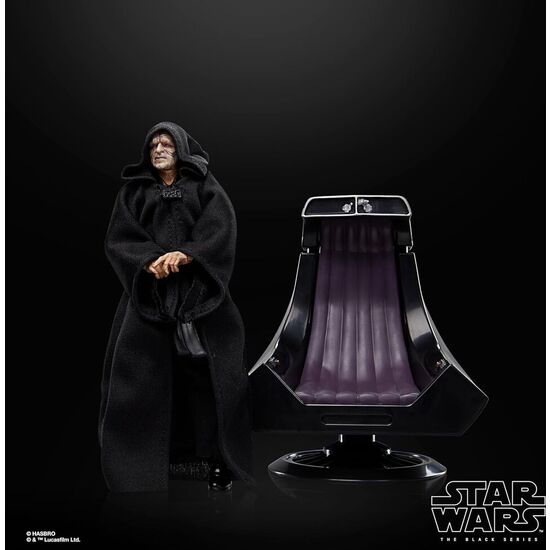 FIGURA EMPEROR PALPATINE & THRONE STAR WARS 15CM image 1