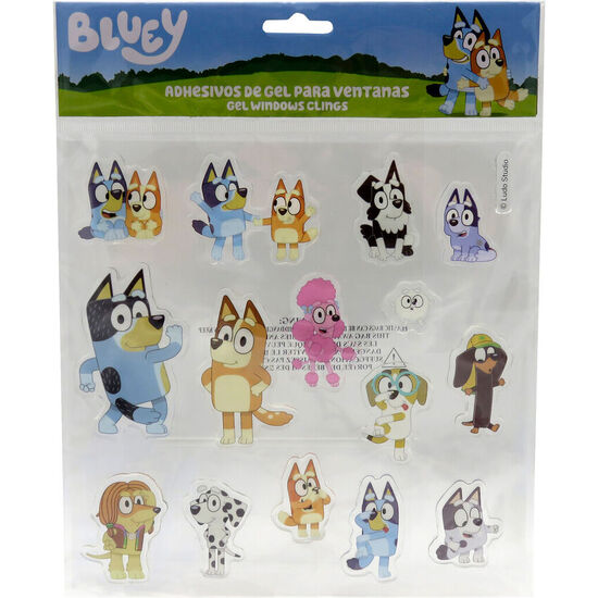 PEGATINAS GEL VENTANA BLUEY image 0