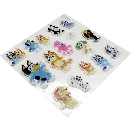 PEGATINAS GEL VENTANA BLUEY image 1