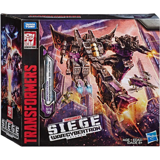 FIGURA DECEPTICON PHANTOMSTRIKE SQUADRON WAR FOR CYBERTRON TRANSFORMERS 20CM image 1