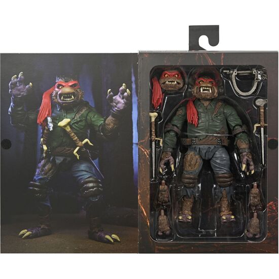 FIGURA ULTIMATE RAPHAEL AS THE WOLFMAN UNIVERSAL MONSTERS TORTUGAS NINJA 18CM image 0