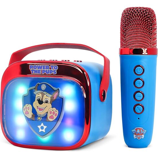 ALTAVOZ Y MICRO KARAOKE LED PATRULLA CANINA PAW PATROL image 2