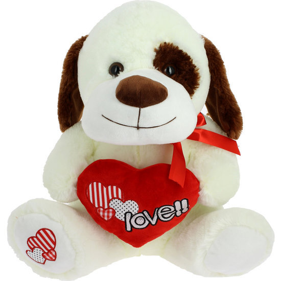 PERRO PARCHE CON CORAZON 42 CM image 0