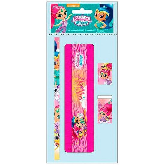 BLISTER PAPELERÍA 4 PZS. SHIMMER & SHINE image 0