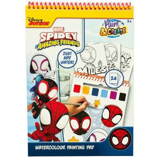LIBRO ACUARELAS SPIDERMAN MARVEL image 0