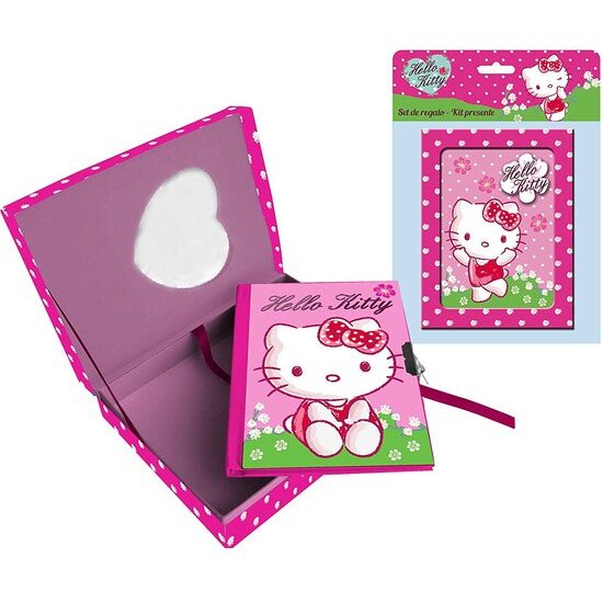 CAJA REGALO CON DIARIO HELLO KITTY image 0