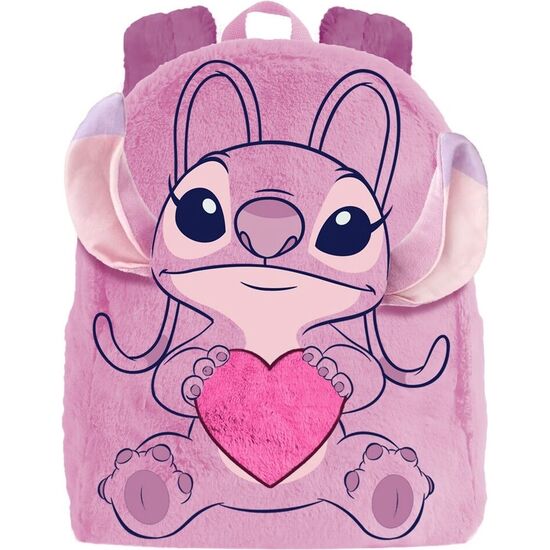 MOCHILA PELUCHE CORAZON ANGEL STITCH DISNEY image 0