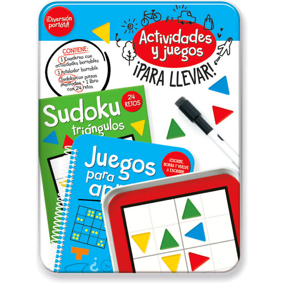 KIT ACTIVIDADES PORTATIL RETOS DE INGENIO ESPAÃ±OL image 0