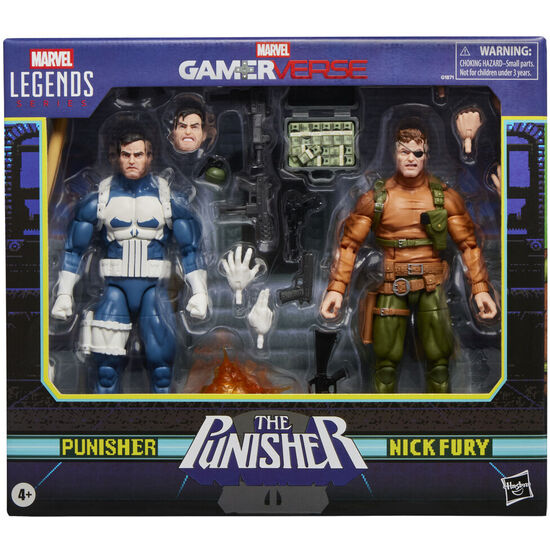 BLISTER 2 FIGURAS PUNISHER & NICK FURY THE PUNISHER GAMERVERSE MARVEL LEGENDS SERIES 15CM image 0