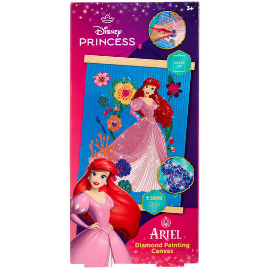 MARCO MADERA PINTA CON DIAMANTES PRINCESAS DISNEY image 0