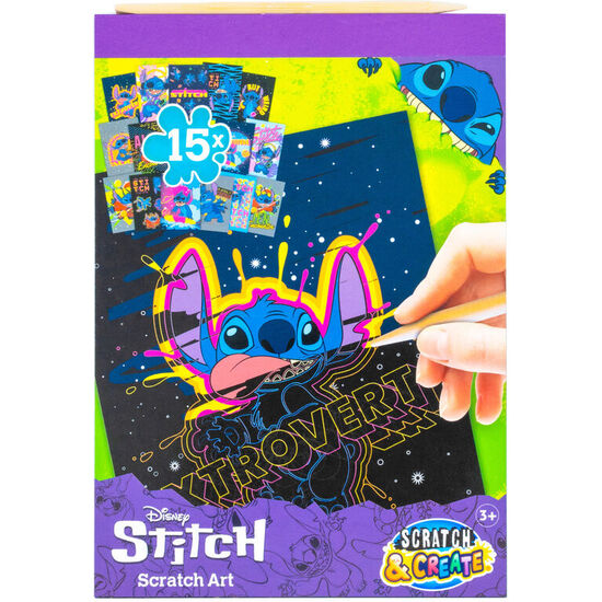 SET PAPELERIA SCRATCH ART STITCH DISNEY image 0