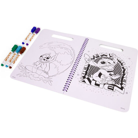 LIBRO MAGICO PINTA CON AGUA STITCH DISNEY image 1